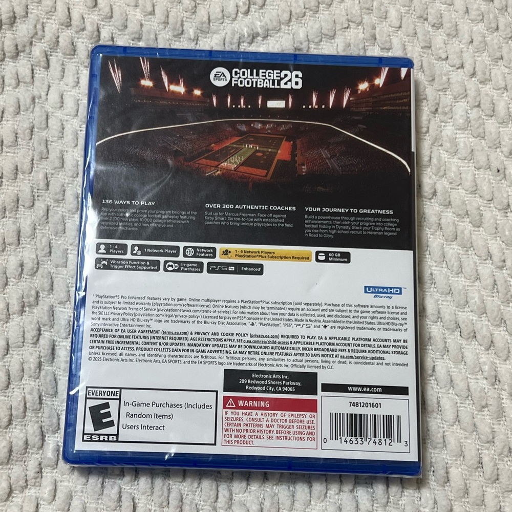 🔥New College Football 26 For PS5 (SEALED)🔥 - Picture 5 of 5